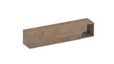 Combo 138cm Floating Wall Hung TV Unit with Shaped Door - Mercure Oak COM-26-02 - FurniComp