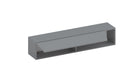 Combo 138cm Floating Wall Hung TV Unit with Shaped Door - Slate Grey COM-26-04 - FurniComp