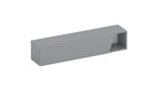 Combo 138cm Floating Wall Hung TV Unit with Shaped Door - Slate Grey COM-26-04 - FurniComp