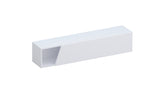 Combo 138cm Floating Wall Hung TV Unit with Shaped Door - White Gloss COM-26-01 - FurniComp