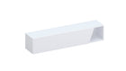Combo 138cm Floating Wall Hung TV Unit with Shaped Door - White Gloss COM-26-01 - FurniComp