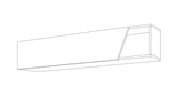 Combo 138cm Floating Wall Hung TV Unit with Shaped Door - Lead Grey COM-26-08 - FurniComp