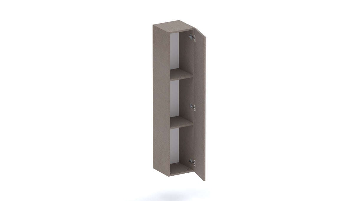 Combo 1 Door 29cm Multipurpose Wall Hung Tall Storage Unit - Bronze COM-30-07 - FurniComp