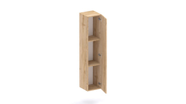 Combo 1 Door 29cm Multipurpose Wall Hung Tall Storage Unit - Cadiz Oak COM-30-09 - FurniComp