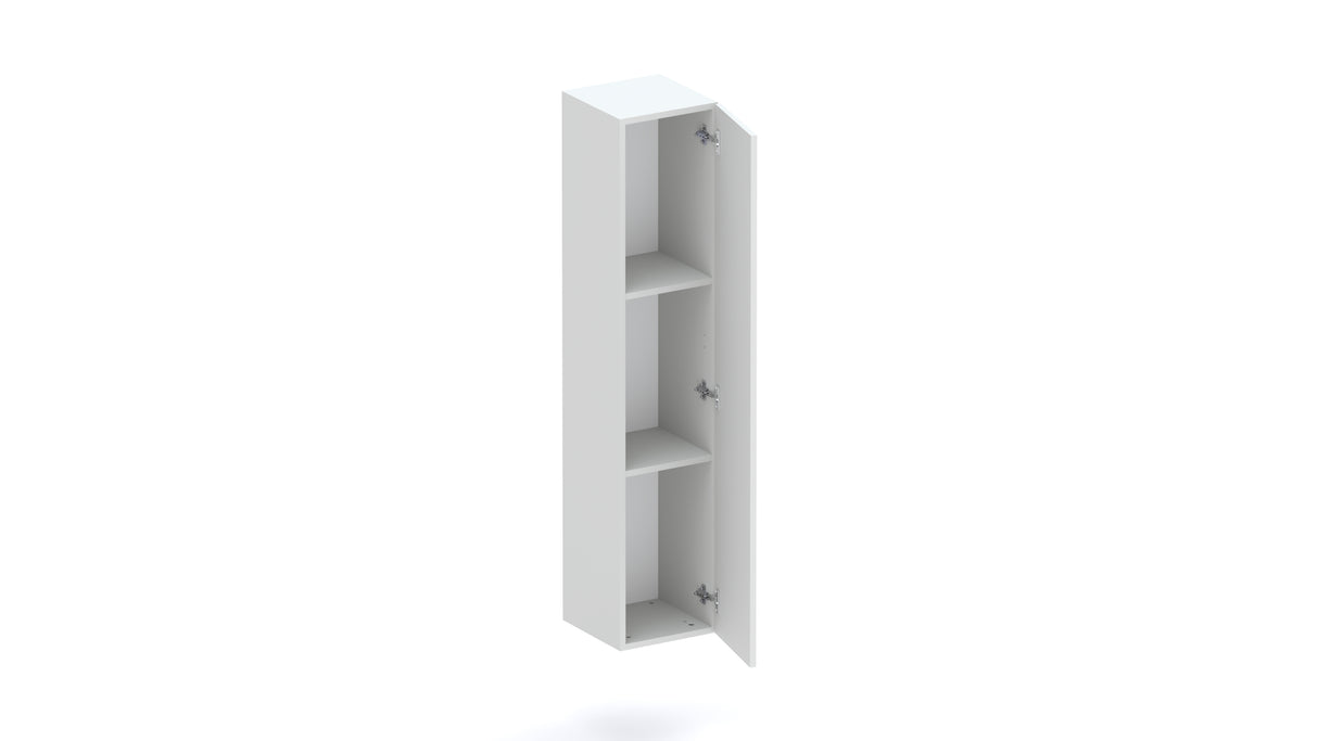 Combo 1 Door 29cm Multipurpose Wall Hung Tall Storage Unit - Light Chalk Grey COM-30-05 - FurniComp
