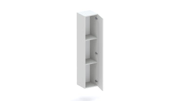 Combo 1 Door 29cm Multipurpose Wall Hung Tall Storage Unit - Light Chalk Grey COM-30-05 - FurniComp