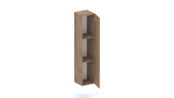 Combo 1 Door 29cm Multipurpose Wall Hung Tall Storage Unit - Mercure Oak COM-30-02 - FurniComp