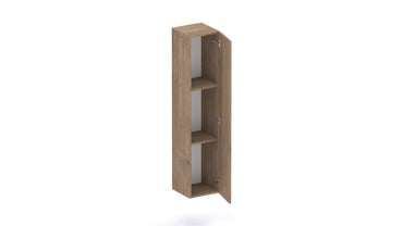 Combo 1 Door 29cm Multipurpose Wall Hung Tall Storage Unit - Mercure Oak COM-30-02 - FurniComp