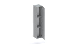 Combo 1 Door 29cm Multipurpose Wall Hung Tall Storage Unit - Slate Grey COM-30-04 - FurniComp