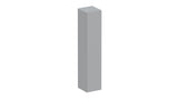 Combo 1 Door 29cm Multipurpose Wall Hung Tall Storage Unit - Slate Grey COM-30-04 - FurniComp
