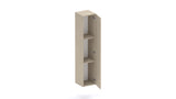 Combo 1 Door 29cm Multipurpose Wall Hung Tall Storage Unit - Stone COM-30-03 - FurniComp