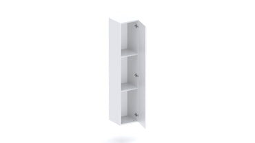 Combo 1 Door 29cm Multipurpose Wall Hung Tall Storage Unit - White Gloss COM-30-01 - FurniComp