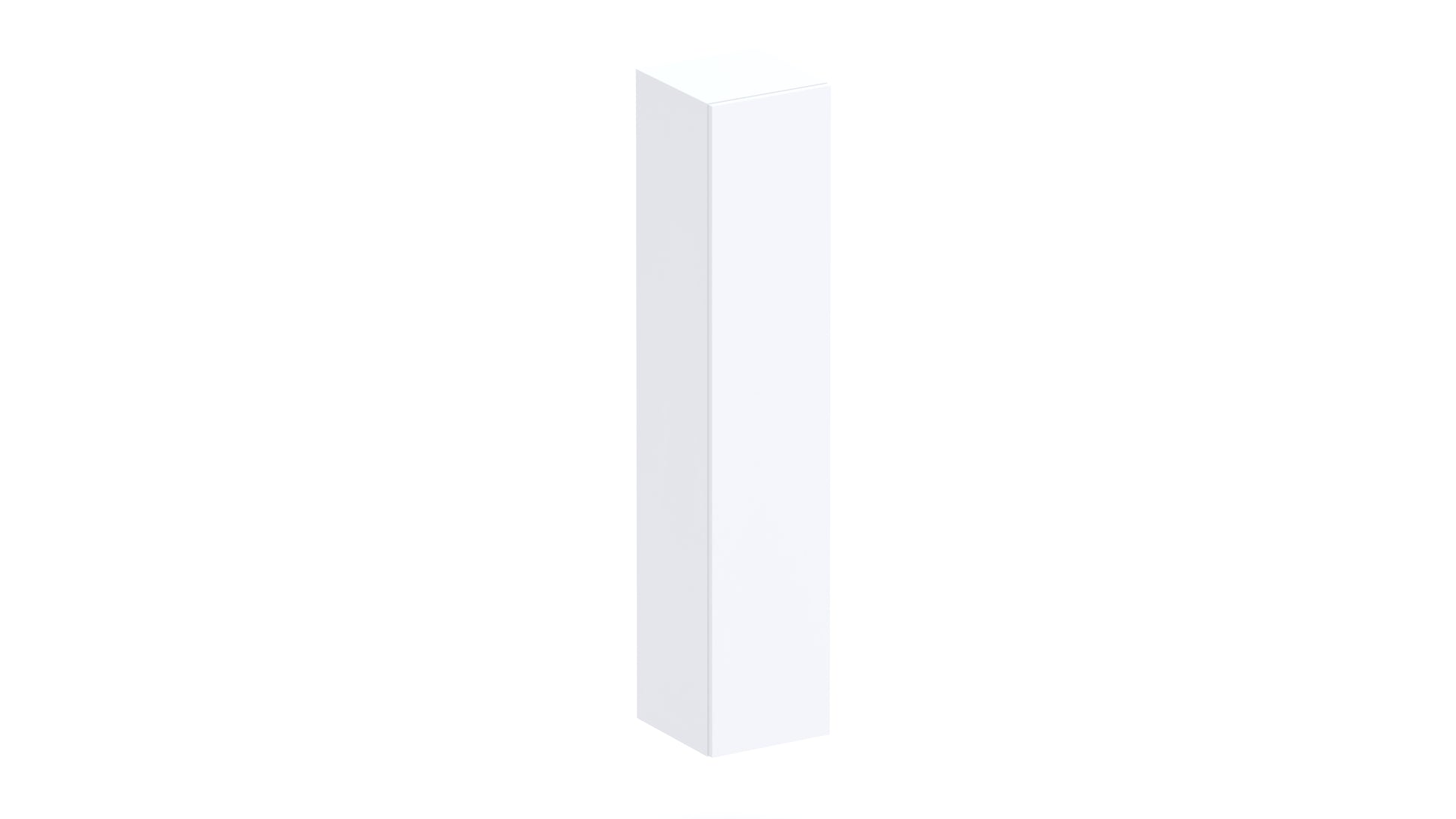 Combo 1 Door 29cm Multipurpose Wall Hung Tall Storage Unit - White Gloss COM-30-01 - FurniComp
