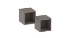 Combo 28cm Floating Wall Cube Set of 2 - Bronze - FurniComp