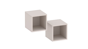 Combo 28cm Floating Wall Cube Set of 2 - Cashmere COM-311-10 - FurniComp