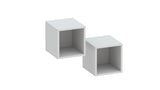Combo 28cm Floating Wall Cube Set of 2 - Light Chalk Grey COM-311-05 - FurniComp