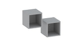 Combo 28cm Floating Wall Cube Set of 2 - Slate Grey COM-311-04 - FurniComp