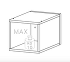 Combo 28cm Floating Wall Cube Set of 2 - White Gloss - FurniComp