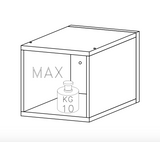 Combo 28cm Floating Wall Cube Set of 2 - Cashmere COM-311-10 - FurniComp