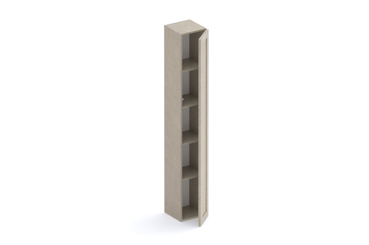 Combo 28cm Slim Multipurpose Framed Storage Cupboard - Stone COM-10T-02 - FurniComp
