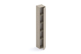 Combo 28cm Slim Multipurpose Framed Storage Cupboard - Stone COM-10T-02 - FurniComp