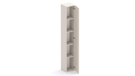 Combo Media Wall Entertainment Unit with Storage - Cashmere, Mercure Oak & Bronze - FurniComp