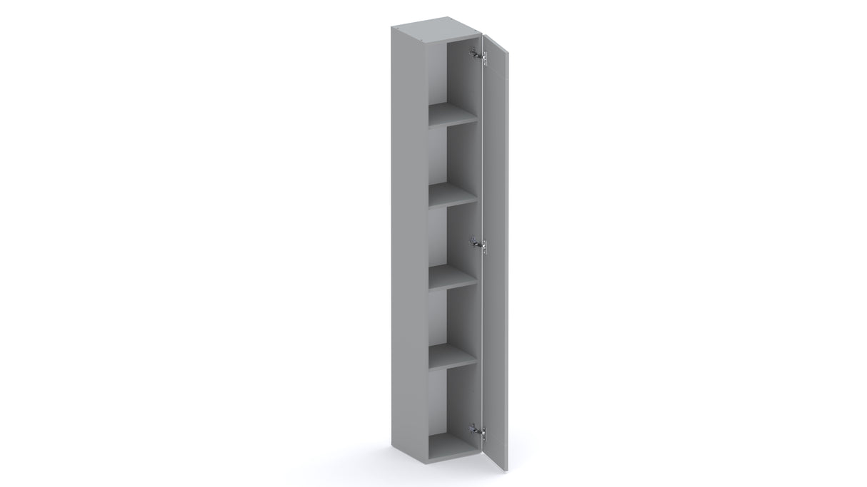 Combo 28cm Slim Multipurpose Storage Cupboard - Slate Grey COM-10-04 - FurniComp