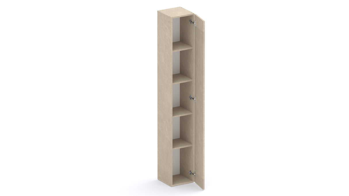 Combo 28cm Slim Multipurpose Storage Cupboard - Stone COM-10-03 - FurniComp