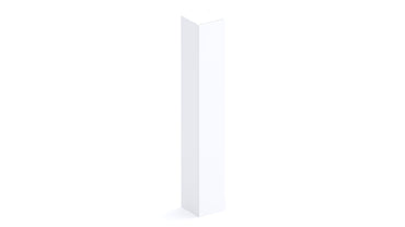 Combo 28cm Slim Multipurpose Storage Cupboard - White Gloss COM-10-01 - FurniComp