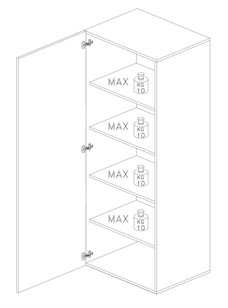 Combo Media Wall Entertainment Unit with Storage - Cashmere & Mercure Oak - FurniComp