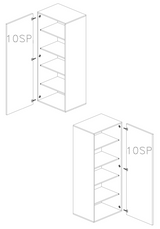 Combo 28cm Slim Multipurpose Storage Cupboard - Slate Grey COM-10-04 - FurniComp