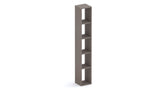 Combo 28cm Tall Narrow Bookcase - Bronze COM-45-07 - FurniComp