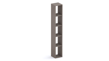 Combo 28cm Tall Narrow Bookcase - Bronze COM-45-07 - FurniComp
