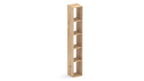 Combo 28cm Tall Narrow Bookcase - Cadiz Oak COM-45-09 - FurniComp