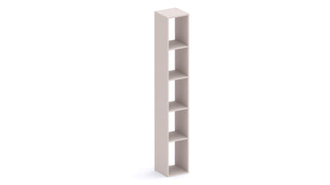 Combo 28cm Tall Narrow Bookcase - Cashmere COM-45-10 - FurniComp
