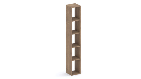 Combo Large Media Wall Entertainment Unit with Storage - Cashmere, Mercure Oak & Stone - FurniComp