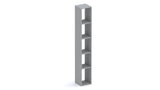 Combo 28cm Tall Narrow Bookcase - Slate Grey COM-45-04 - FurniComp