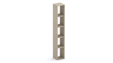 Combo 28cm Tall Narrow Bookcase - Stone COM-45-03 - FurniComp