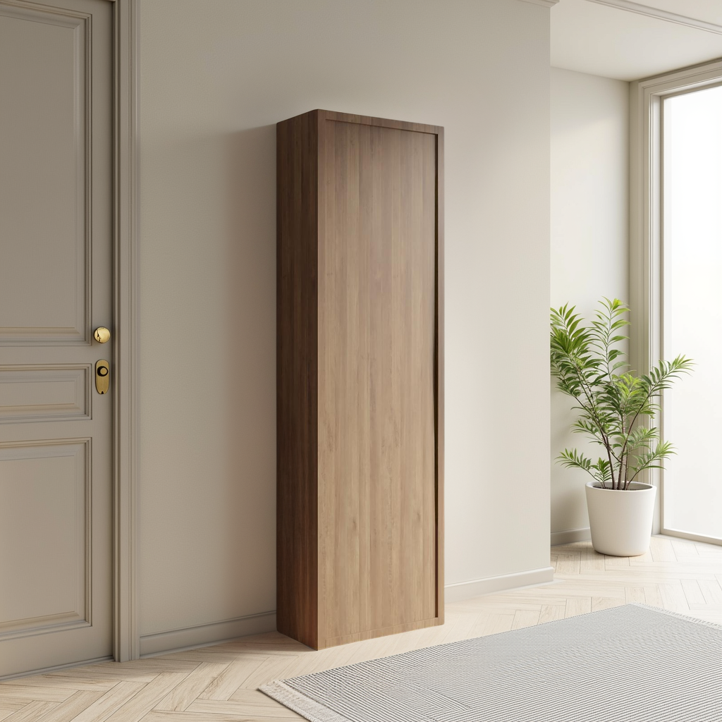 Combo 54cm Tall Multipurpose Framed Storage Cupboard with Shelves- Mercure Oak COM-14T-01 - FurniComp