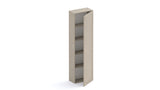 Combo 54cm Tall Multipurpose Framed Storage Cupboard with Shelves- Stone COM-14T-02 - FurniComp