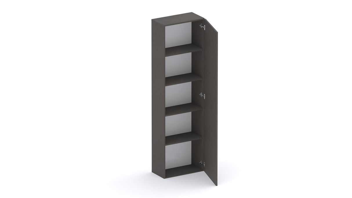 Combo 54cm Tall Multipurpose Storage Cupboard with Shelves- Black Lava COM-14-06 - FurniComp