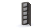 Combo 54cm Tall Multipurpose Storage Cupboard with Shelves- Black Lava COM-14-06 - FurniComp