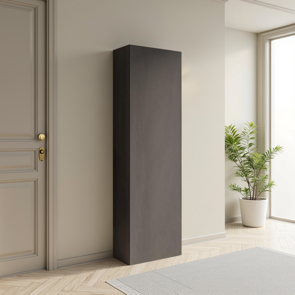Combo 54cm Tall Multipurpose Storage Cupboard with Shelves- Black Lava COM-14-06 - FurniComp