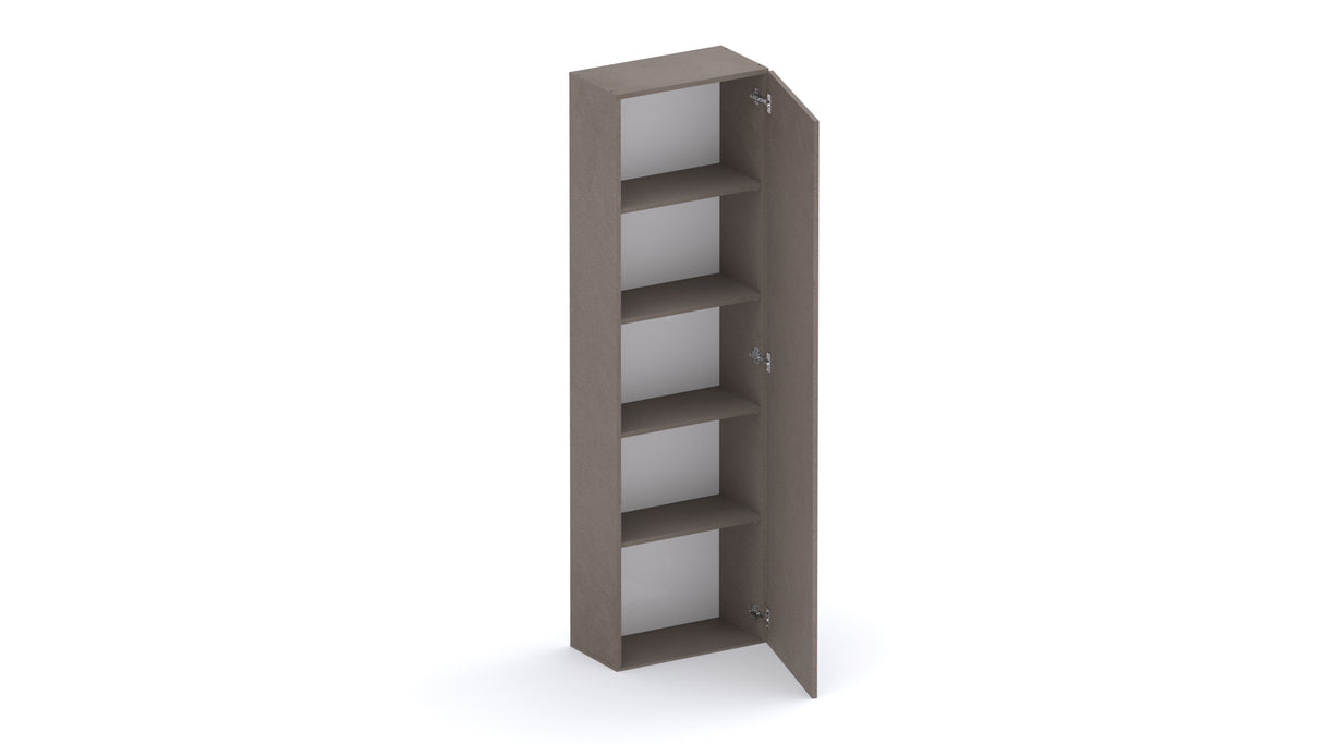 Combo 54cm Tall Multipurpose Storage Cupboard with Shelves- Bronze COM-14-07 - FurniComp