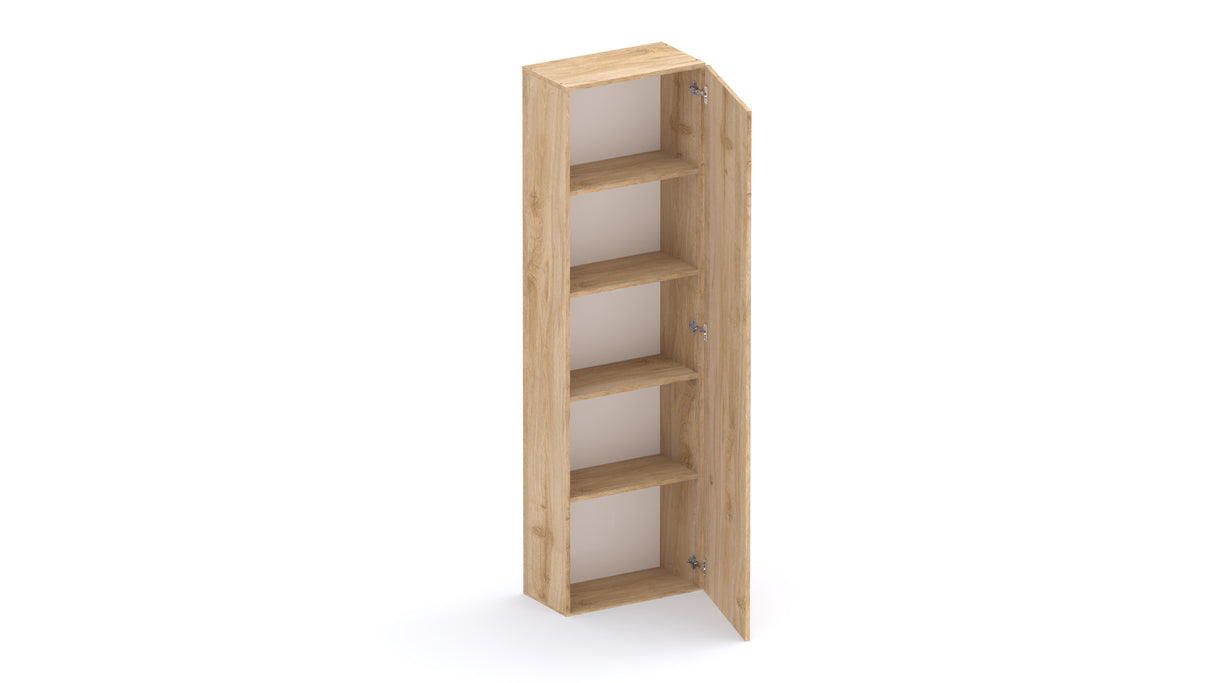 Combo 54cm Tall Multipurpose Storage Cupboard with Shelves- Cadiz Oak COM-14-09 - FurniComp
