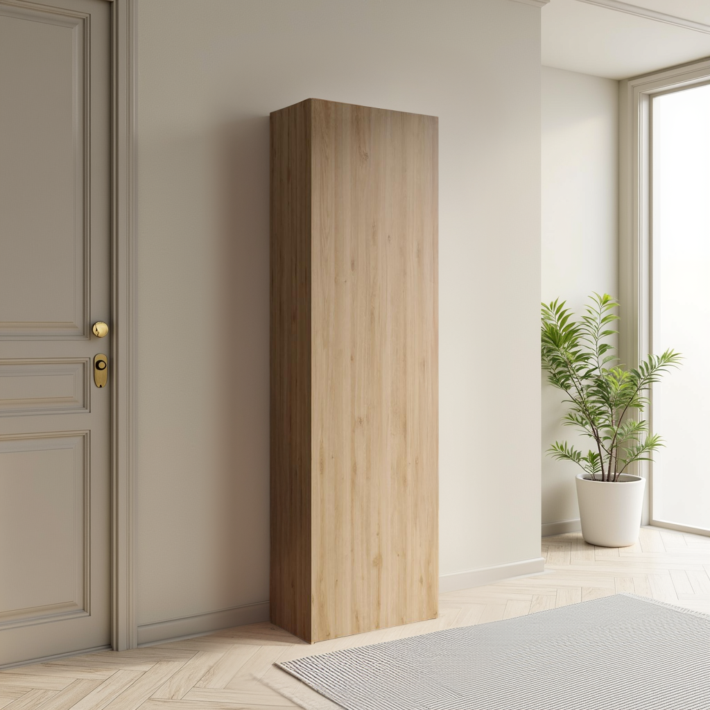 Combo 54cm Tall Multipurpose Storage Cupboard with Shelves- Cadiz Oak COM-14-09 - FurniComp