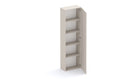 Combo Media Wall Entertainment Unit with Storage - Cashmere & Mercure Oak - FurniComp
