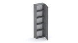 Combo 54cm Tall Multipurpose Storage Cupboard with Shelves- Lead Grey COM-14-08 - FurniComp