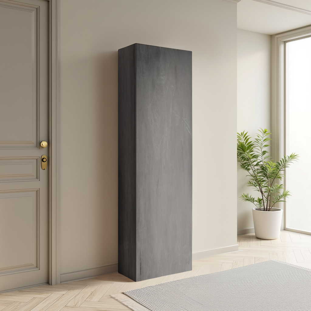 Combo 54cm Tall Multipurpose Storage Cupboard with Shelves- Lead Grey COM-14-08 - FurniComp