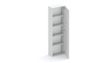 Combo 54cm Tall Multipurpose Storage Cupboard with Shelves- Light Chalk Grey COM-14-05 - FurniComp